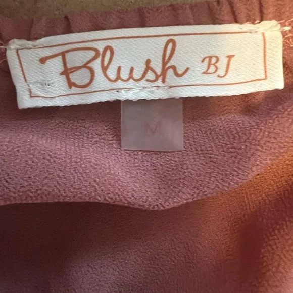 Blush BJ | Medium | Tie-Back/ Open Back | Crop Top | Bell Sleeves - Picture 10 of 10